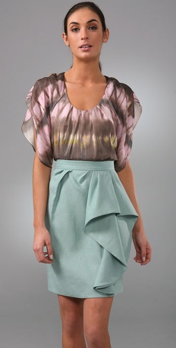Lela Rose Flutter Sleeve Blouse at Shopbop.com image Lela Rose Flutter Sleeve Blouse at Shopbop.com image
