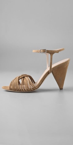 Loeffler Randall Tara Mignon Twist Suede Sandals from shopbop.com