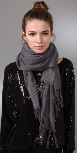 Love Quotes Hand Knotted Tassel Scarf