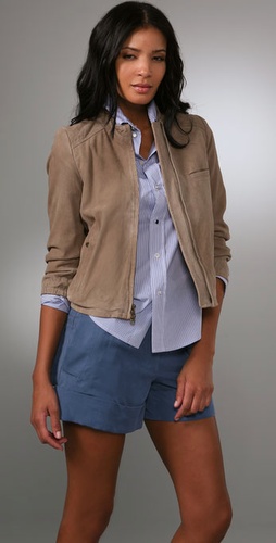 Madewell Suede Tara Bomber Jacket