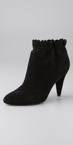Marc by Marc Jacobs Slouch Ankle Ruffle Suede Booties