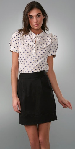 Marc by Marc Jacobs Ikat Check Blouse
