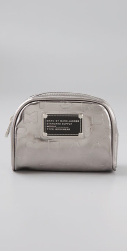 Marc by Marc Jacobs Logo Travel Mirror Mini Cosmetic Bag