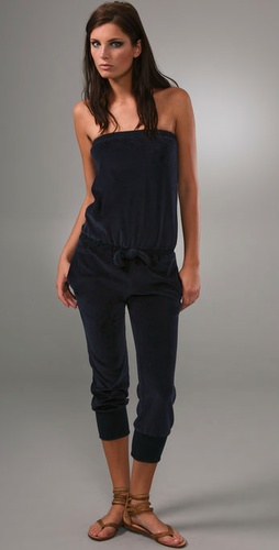Marc by Marc Jacobs Velour Bandeau Cropped Cover Up