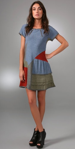 Marc by Marc Jacobs Lily Jersey Patchwork Dress