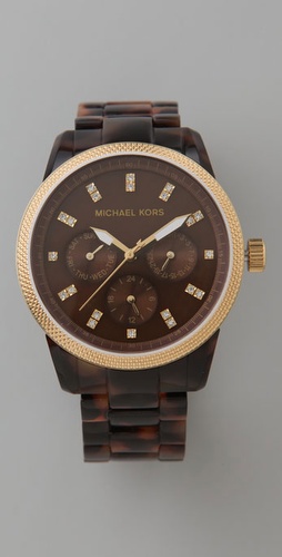 Michael Kors Tortoise Jet Set Sport Watch
