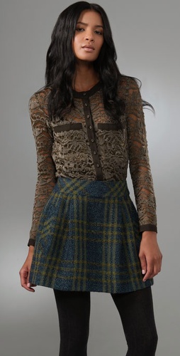 Nanette Lepore Blushing Lace Blouse