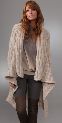 Obakki Hand Knit Draped Cardigan