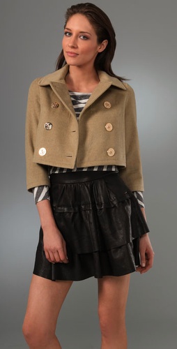 Opening Ceremony Cropped Pea Coat