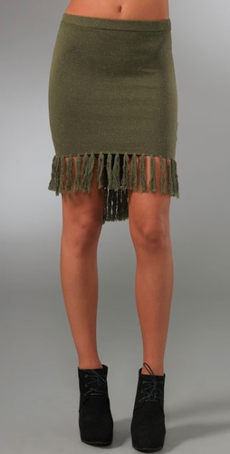 Opening Ceremony Fishtail Fringe Skirt