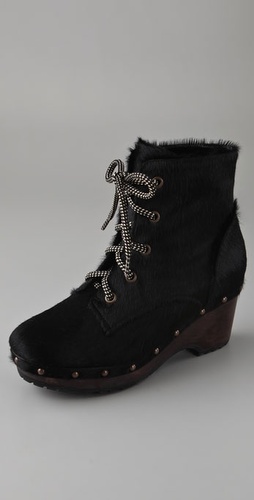 Opening Ceremony Haircalf Clog Booties