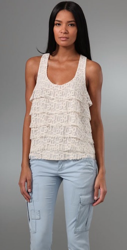 Patterson J. Kincaid Ariela Patterned Lace Tank