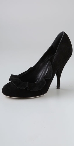 Philosophy di Alberta Ferretti Suede Ruffle Pumps at Shopbop.com image Philosophy di Alberta Ferretti Suede Ruffle Pumps at Shopbop.com image