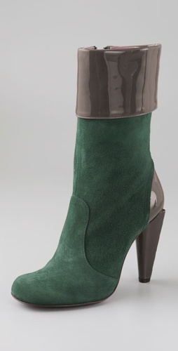 Pollini Studio Pollini Cuff Suede Booties