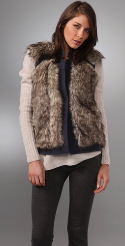 Rebecca Taylor Fab Faux Fur Vest
