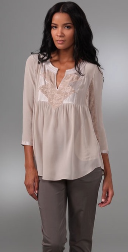 Rebecca Taylor Bohemian Evening Blouse