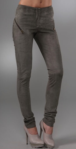 Rebecca Minkoff Serge Suede Zipper Pants