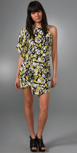 Robert Rodriguez Draped Print Dress