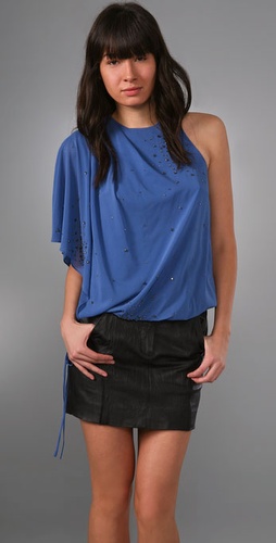 Robert Rodriguez Rhinestone Cluster Top