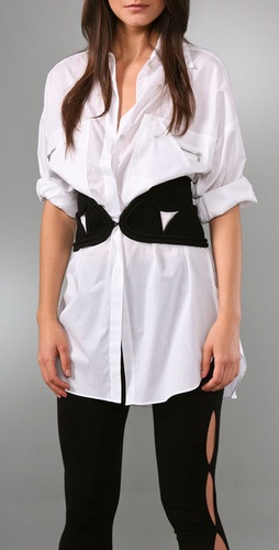 Robert Rodriguez Trapunto Corset Belt