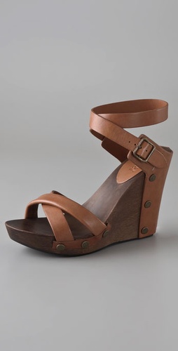 See by Chloe Crisscross Wedge Sandals