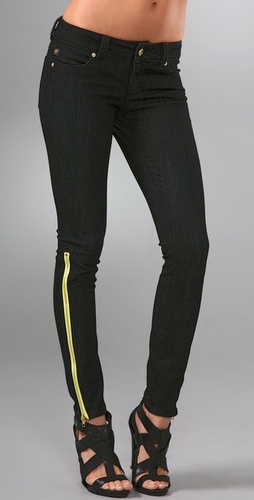 Serfontaine Fox Peg Leg Jeans With Zipper