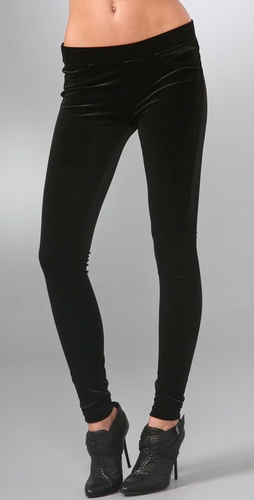 7 For All Mankind 4 Pocket Velvet Leggings