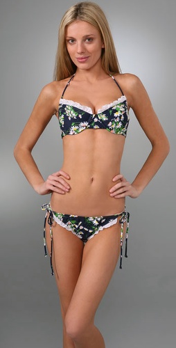 Shoshanna Vintage Daisy Bikini Top