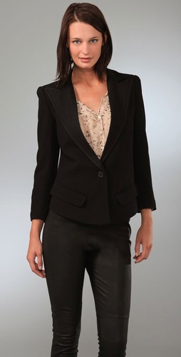 Smythe Sharp Shoulder Tuxedo Jacket