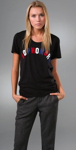Sophomore Scoop Neck Graphic Tee
