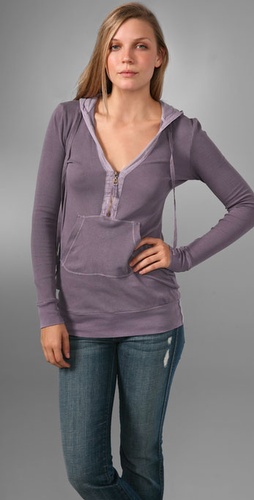 Splendid Vintage Thermal Hoodie