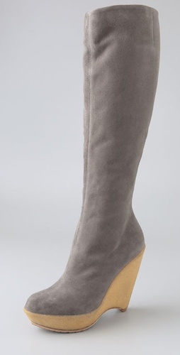 Tapeet Suede Wedge Boots