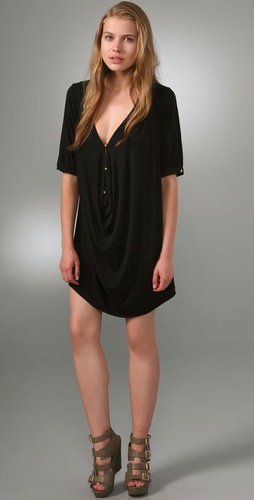 T-Bags Front Draped Dress