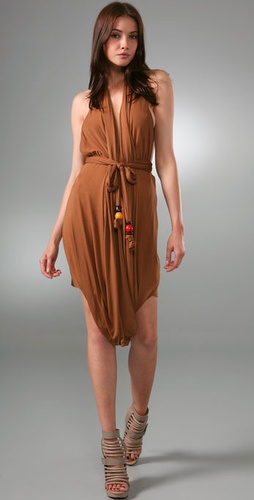 T-Bags Belted Drape Dress