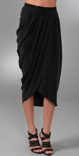Thakoon Draped Front Long Skirt