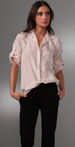 Thayer Men's Shirt with Chain Detail