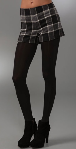 Theory Iselin Plaid Shorts