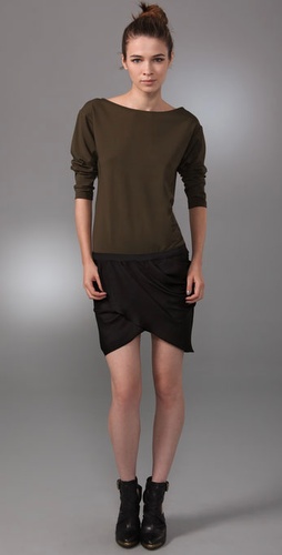 Thread Social Boat Neck Knit Dress With T