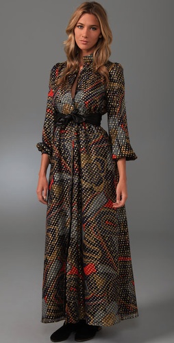 Thread Social Paisley Print Long Dress Wi