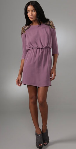 Tibi Nile Beaded Short Dress