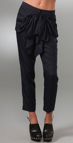 Tibi Draped Bow Pants