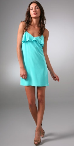 Tibi Ruffle Back Cami Dress