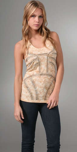 Torn by Ronny Kobo Denise Studded Tank