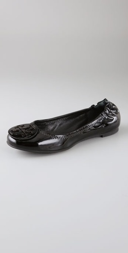 Tory Burch Reva Patent Logo Ballet Flat