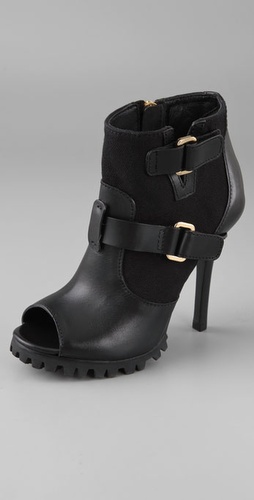 Tory Burch Open Toe High Heel Booties