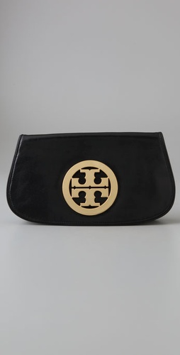 Tory Burch Logo Clutch with Chain