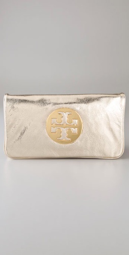 Tory Burch Metallic Reva Clutch