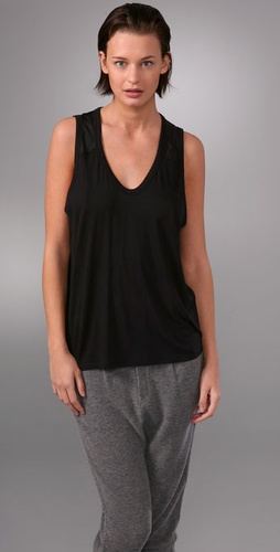 T by Alexander Wang Baggy Silk Combo Tank
