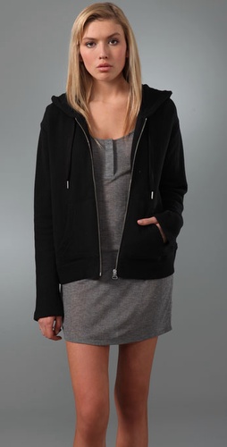 T by Alexander Wang Cascade Drape Back Hoodie