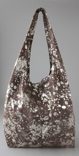 Twelfth St. by Cynthia Vincent Acid Rain Suede Grocery Bag